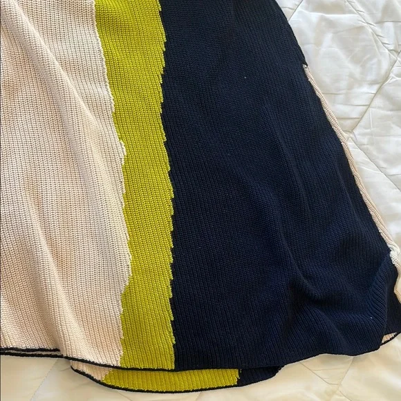 Hanifa Yellow and Blue Long Sleeve Bodycon Dress - Picture 14 of 16